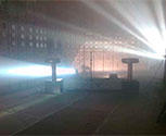 An SG30 twin Tesla coil being used in an X-Fighters Red Bull event